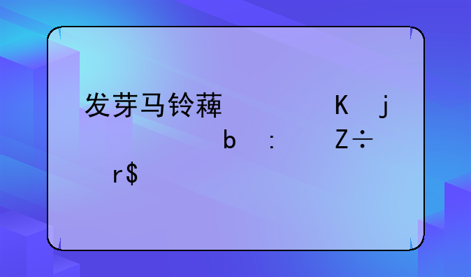发芽马铃薯中毒的预防措施有()