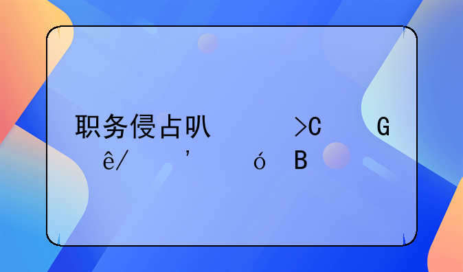 职务侵占可以提民事诉讼吗